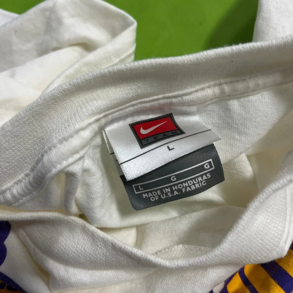 Nike Los Angeles Lakers 2004 Western Conference Champions Shirt Mens Large White